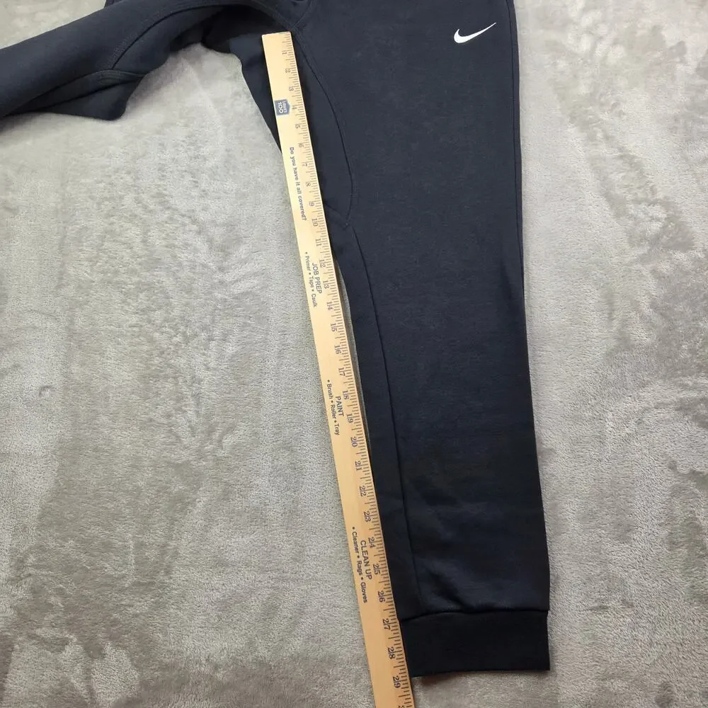 NIKE Men's Large Joggers Fleece Tapered Sweatpants NWT Black Athletic Athleisure